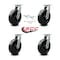 Service Caster 10 Inch Extra Heavy Duty Phenolic Wheel Swivel Caster Set with 2 Swivel Locks SCC-KP92S1030-PHR-BSL-2-S-2 - alternate 3